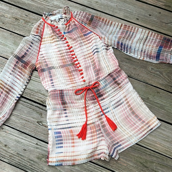Adelyn Rae Anthropologie adorable plaid romper XS - Picture 3 of 10